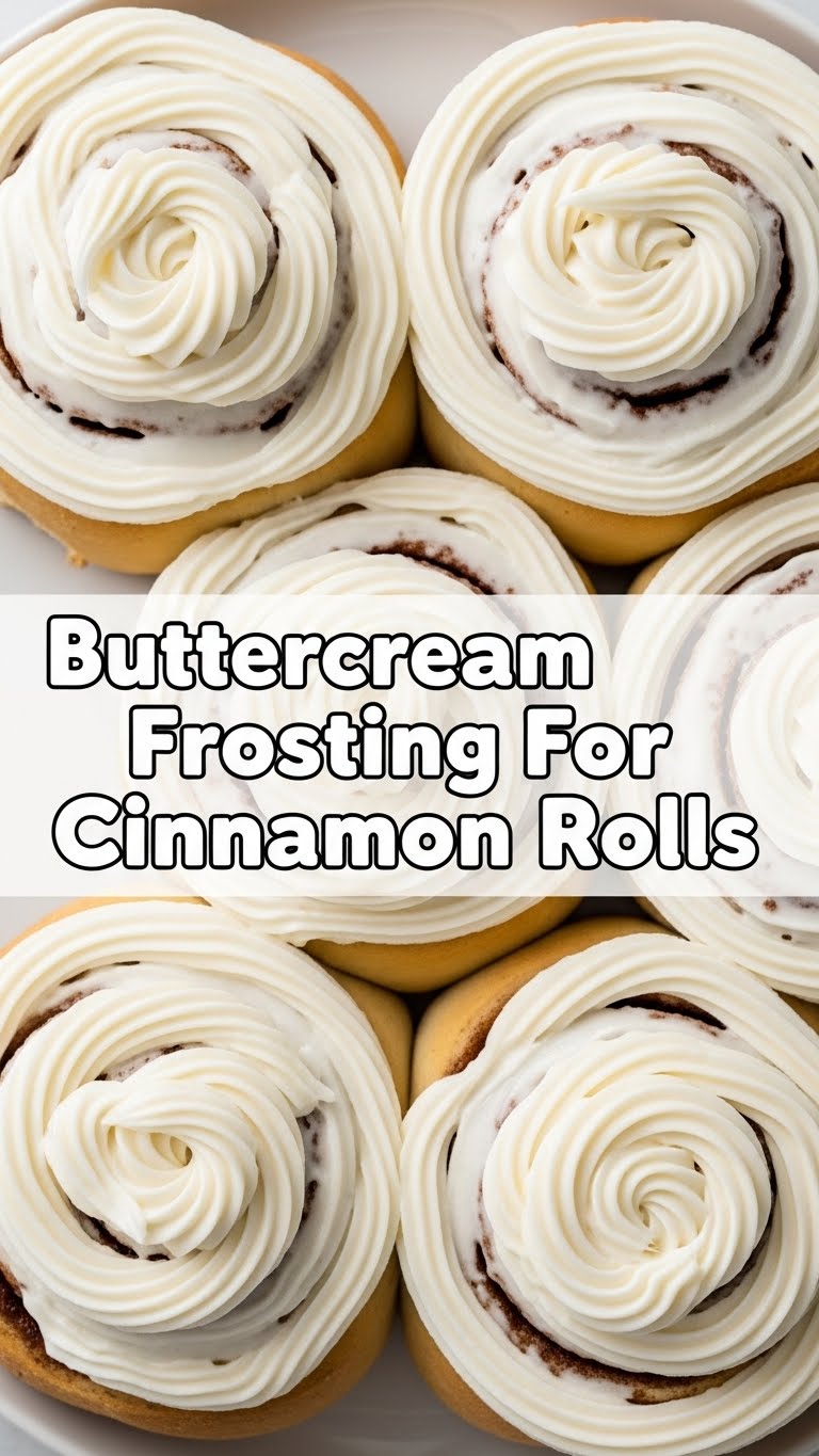 Buttercream Frosting For Cinnamon Rolls