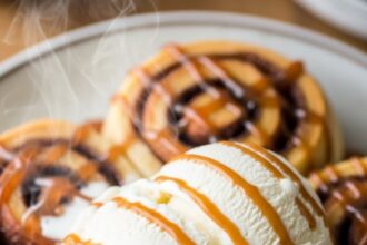 Ice Cream Cinnamon Rolls