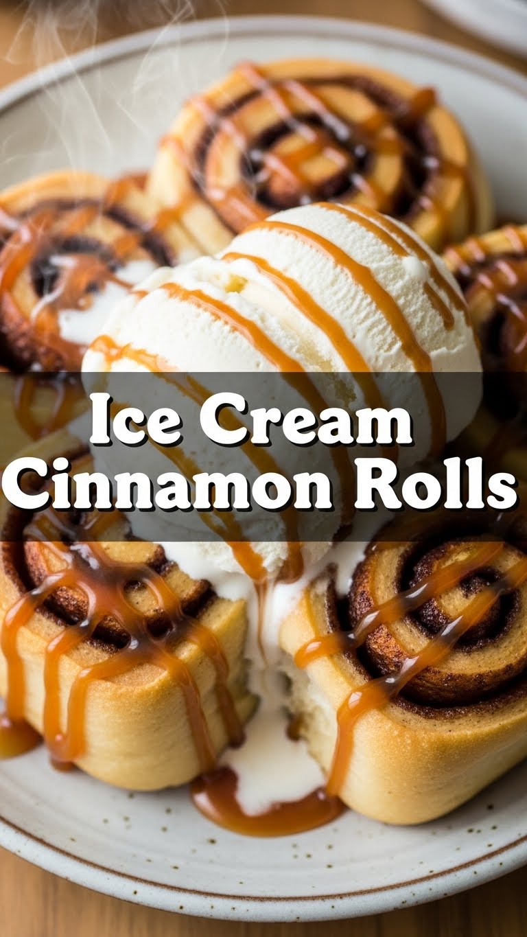 Ice Cream Cinnamon Rolls