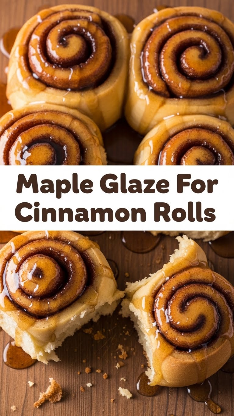 Maple Glaze For Cinnamon Rolls