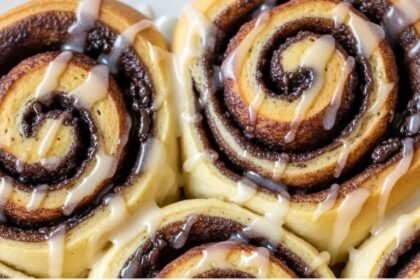 Chocolate Cinnamon Rolls No Yeast
