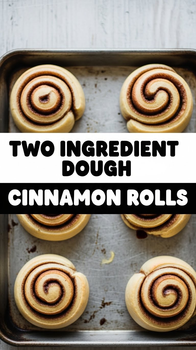 Two Ingredient Dough Cinnamon Rolls