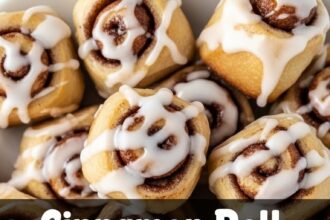Cinnamon Roll Bites With Canned Cinnamon Rolls