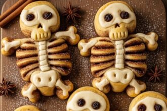 Skeleton Cinnamon Rolls