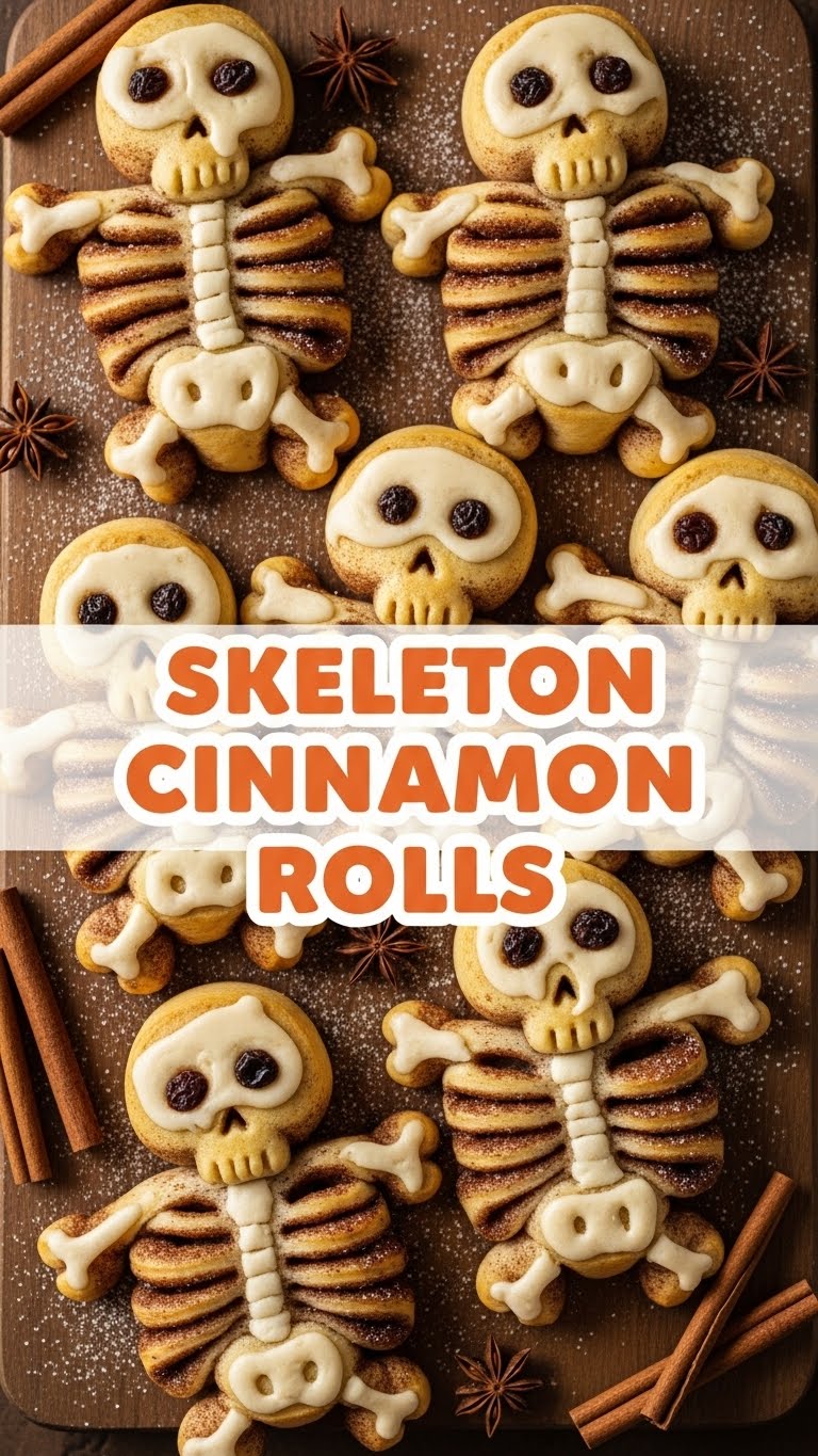Skeleton Cinnamon Rolls