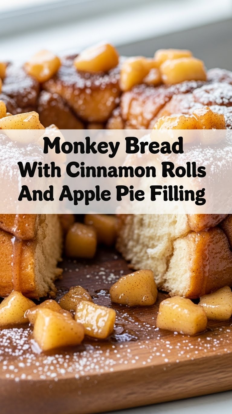 Monkey Bread With Cinnamon Rolls And Apple Pie Filling