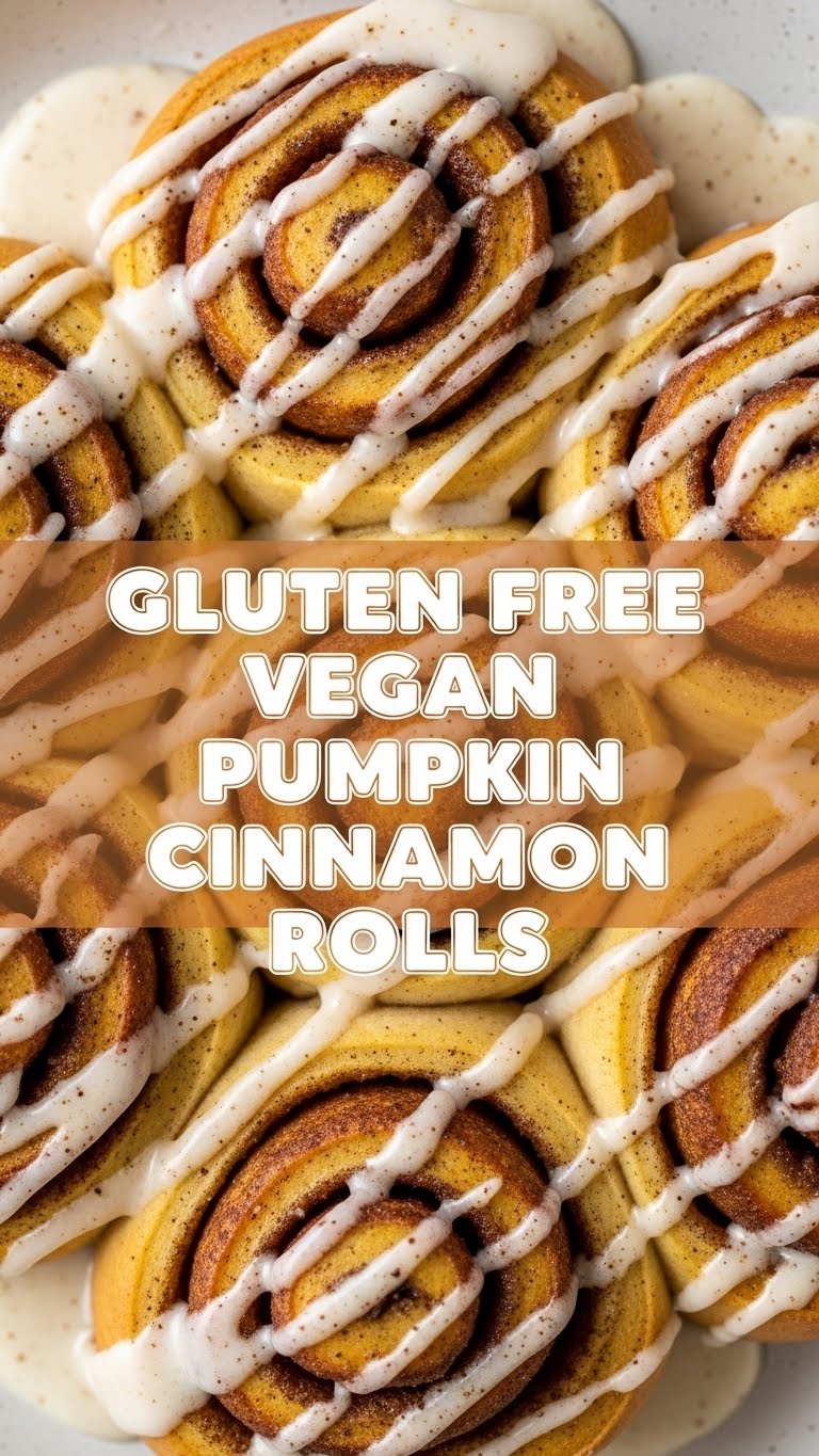 Gluten Free Vegan Pumpkin Cinnamon Rolls