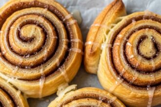 Cinnamon Rolls Using Puff Pastry
