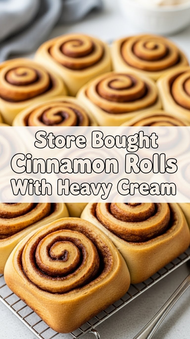 Store Bought Cinnamon Rolls With Heavy Cream