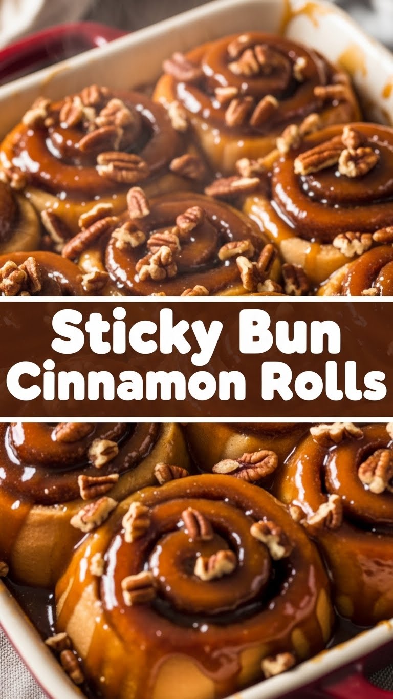 Sticky Bun Cinnamon Rolls