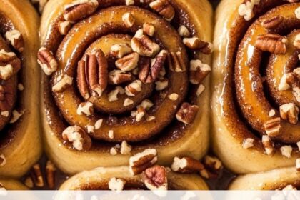 Pecan Glaze For Cinnamon Rolls