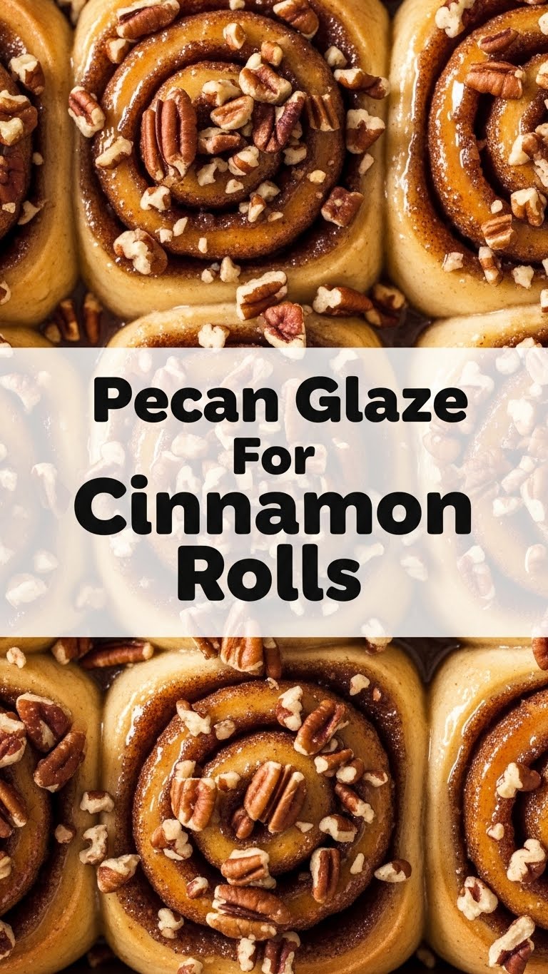 Pecan Glaze For Cinnamon Rolls