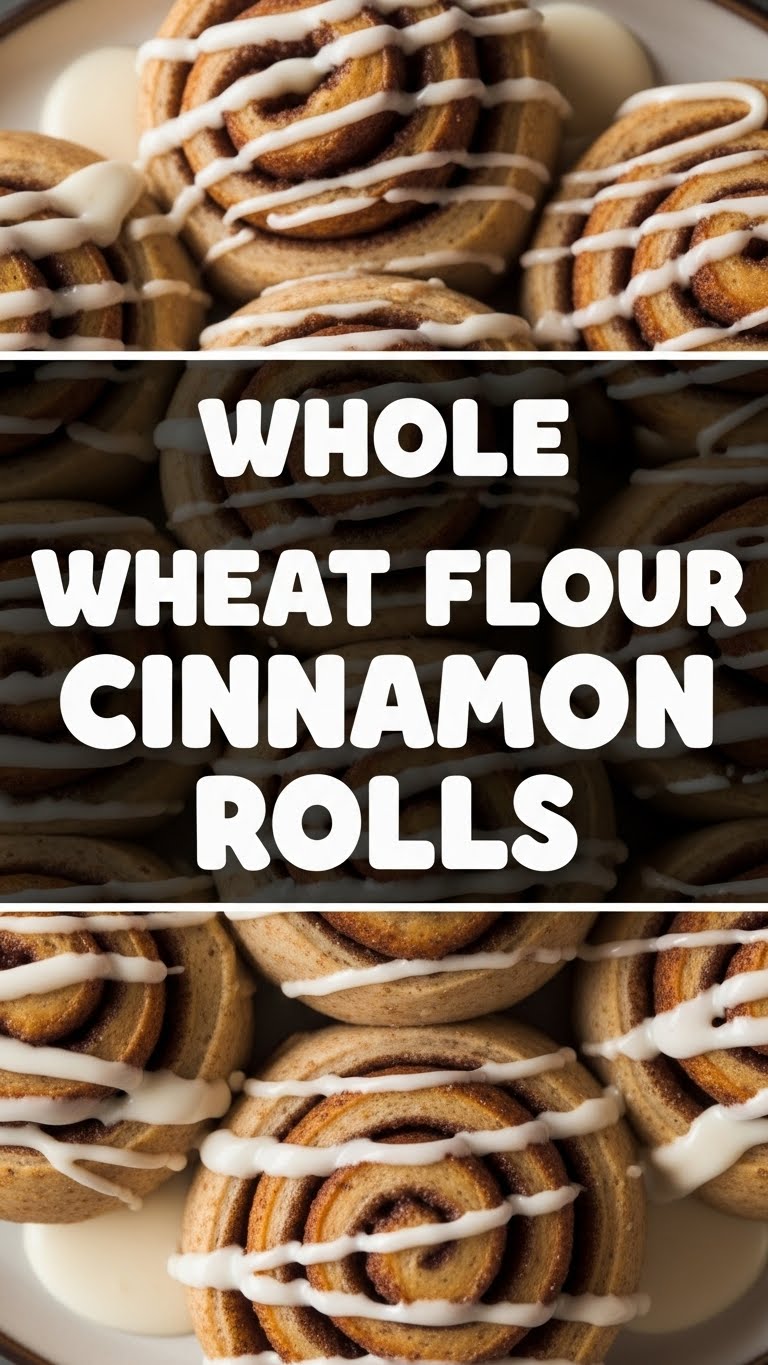 Whole Wheat Flour Cinnamon Rolls