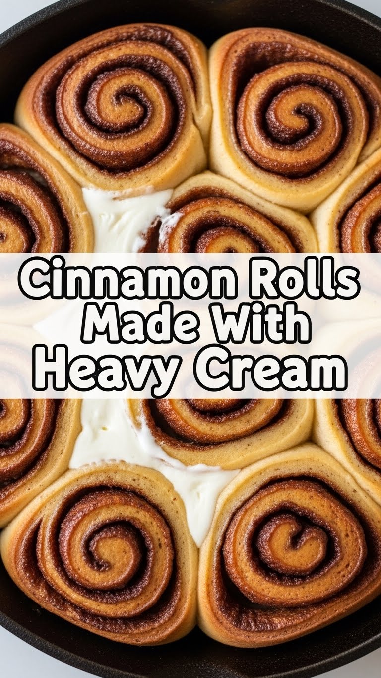 Cinnamon Rolls Made With Heavy Cream