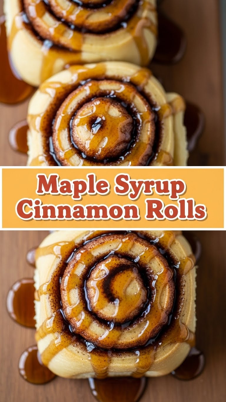 Maple Syrup Cinnamon Rolls
