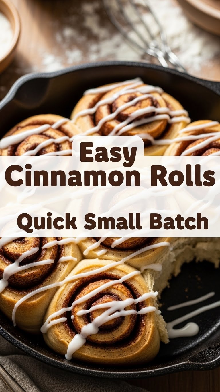 Easy Cinnamon Rolls Quick Small Batch