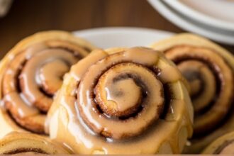 Cinnamon Rolls With Maple Frosting