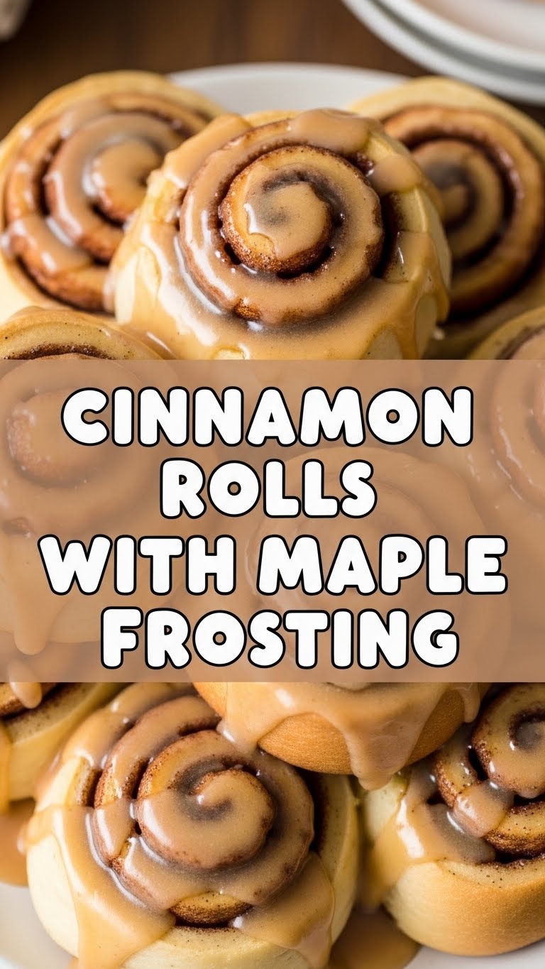 Cinnamon Rolls With Maple Frosting