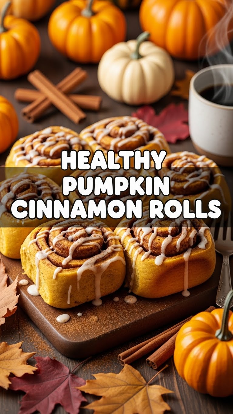 Healthy Pumpkin Cinnamon Rolls