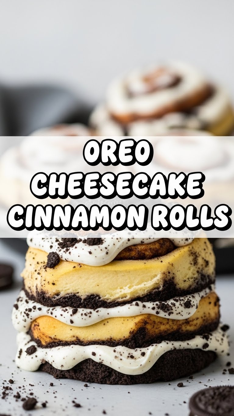Oreo Cheesecake Cinnamon Rolls