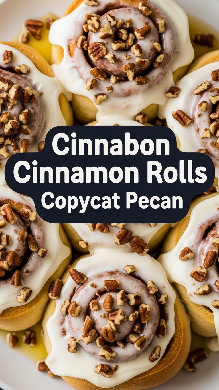 Cinnabon Cinnamon Rolls Copycat Pecan