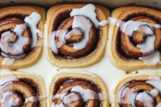 Homemade Cinnamon Rolls With Cream