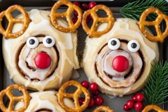 Reindeer Cinnamon Rolls