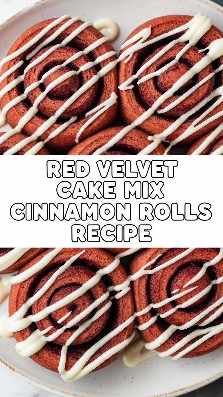 Red Velvet Cake Mix Cinnamon Rolls Recipe