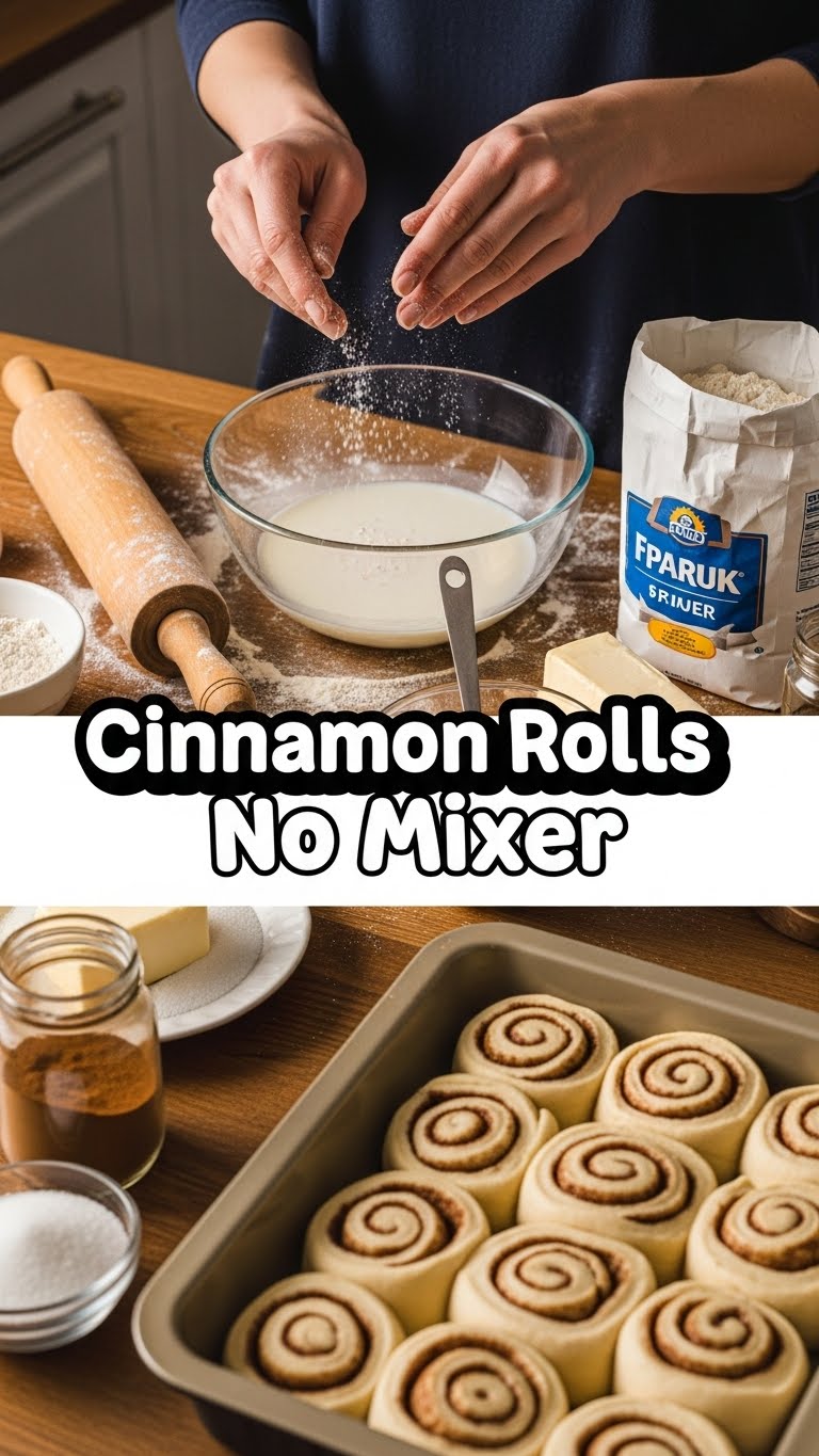 Cinnamon Rolls No Mixer