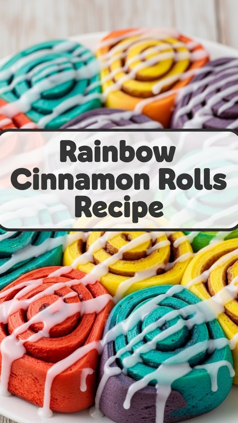 Rainbow Cinnamon Rolls Recipe