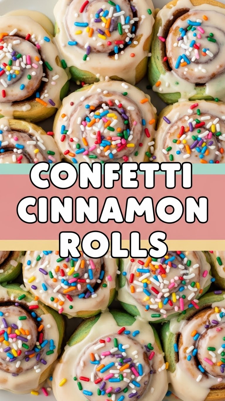 Confetti Cinnamon Rolls