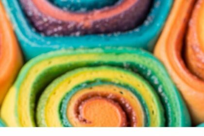 Rainbow Cinnamon Rolls
