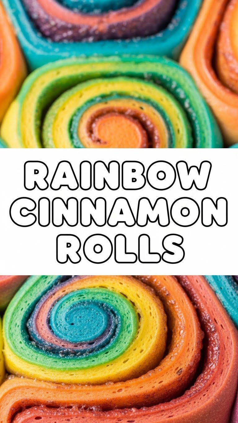 Rainbow Cinnamon Rolls