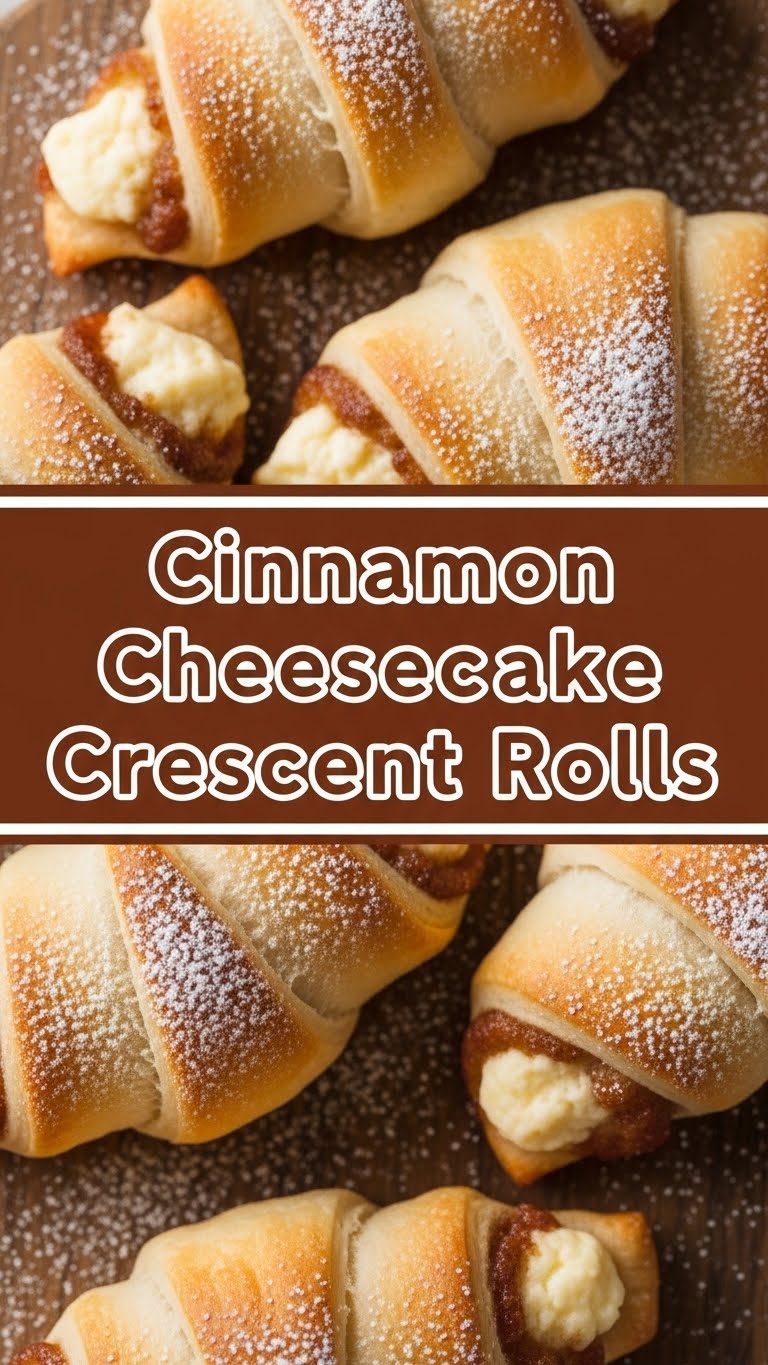 Cinnamon Cheesecake Crescent Rolls
