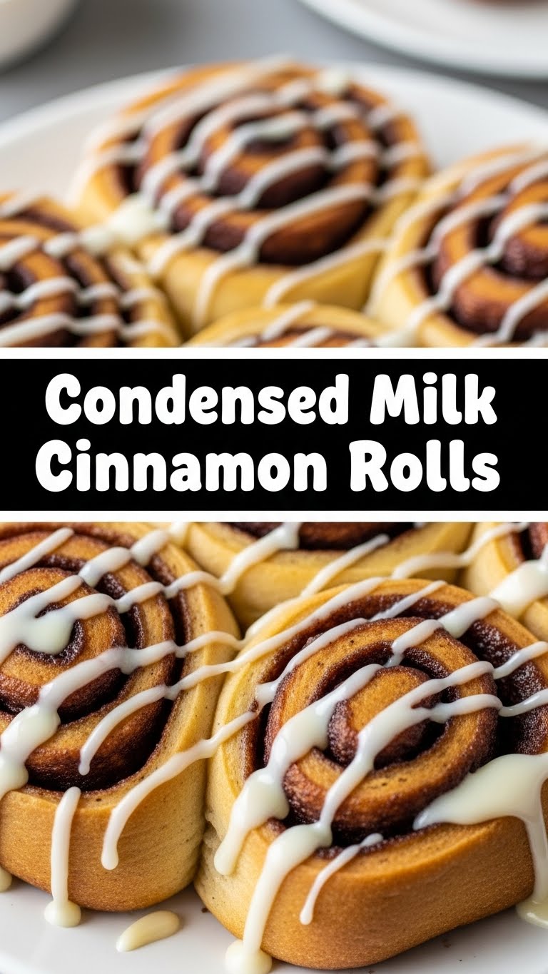 Condensed Milk Cinnamon Rolls