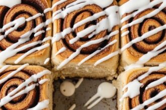 Sheet Pan Cinnamon Rolls