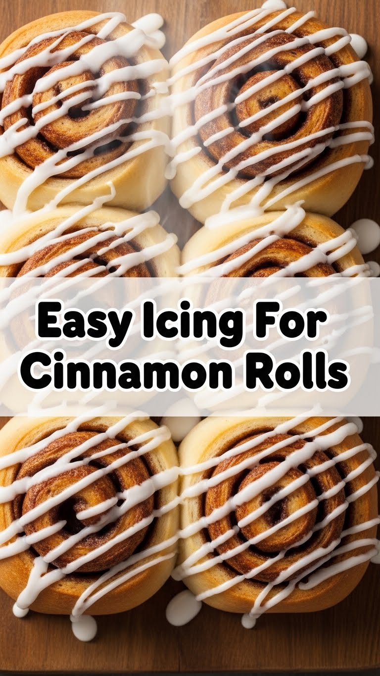 Easy Icing For Cinnamon Rolls