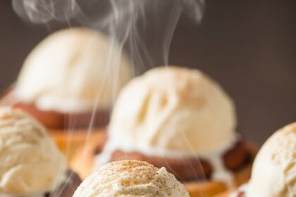 Cinnamon Rolls With Ice Cream