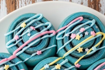 Blue Cinnamon Rolls