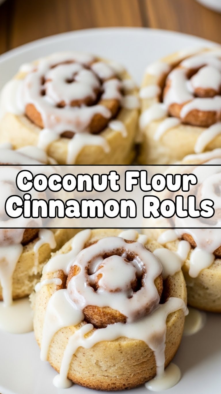 Coconut Flour Cinnamon Rolls