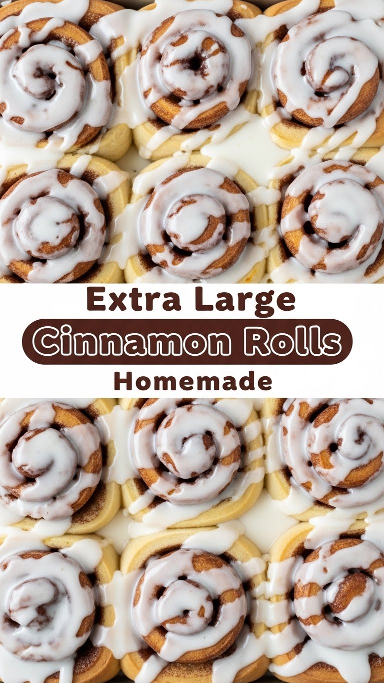 Extra Large Cinnamon Rolls Homemade