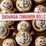 Snowman Cinnamon Rolls