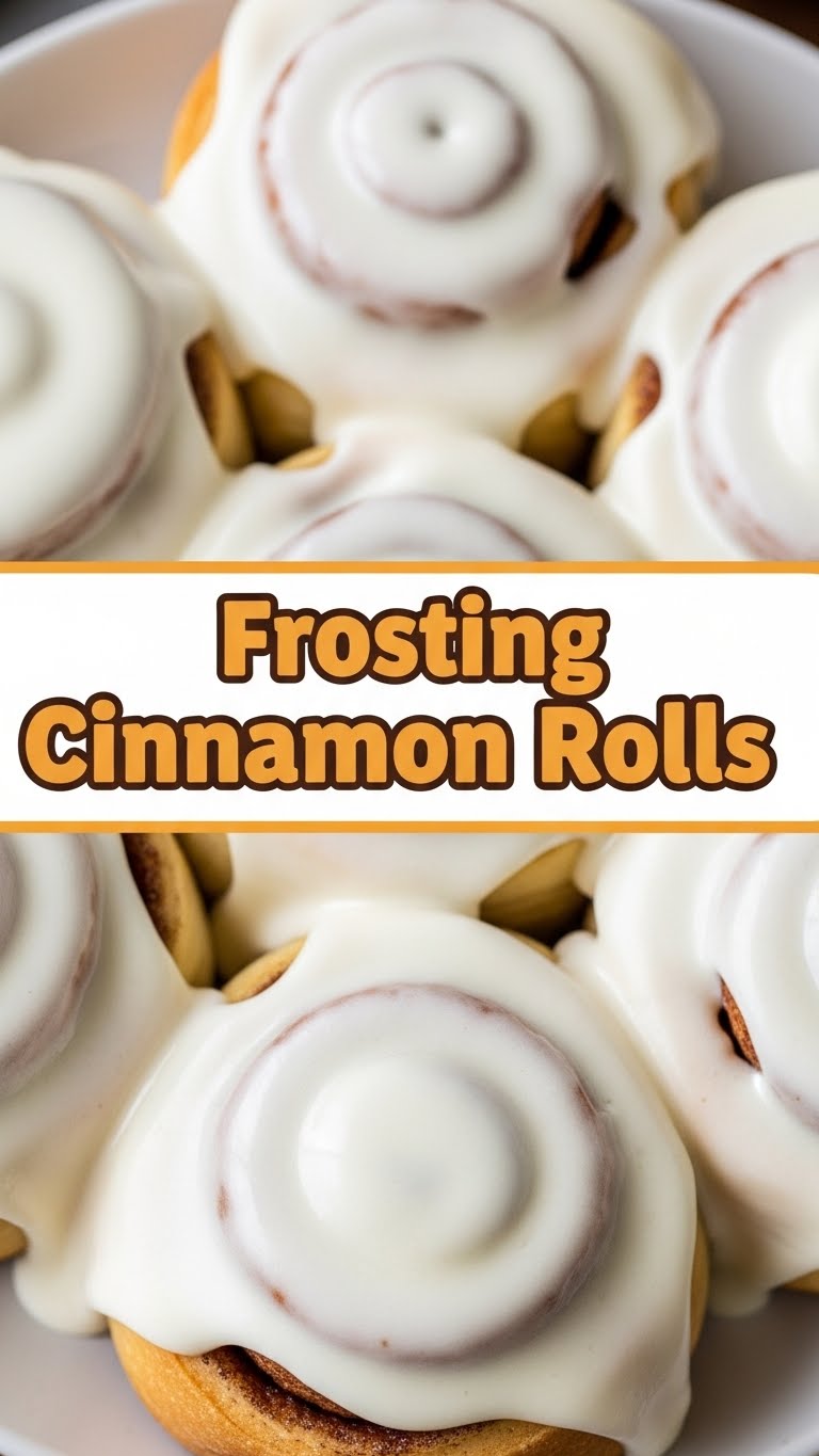 Frosting Cinnamon Rolls