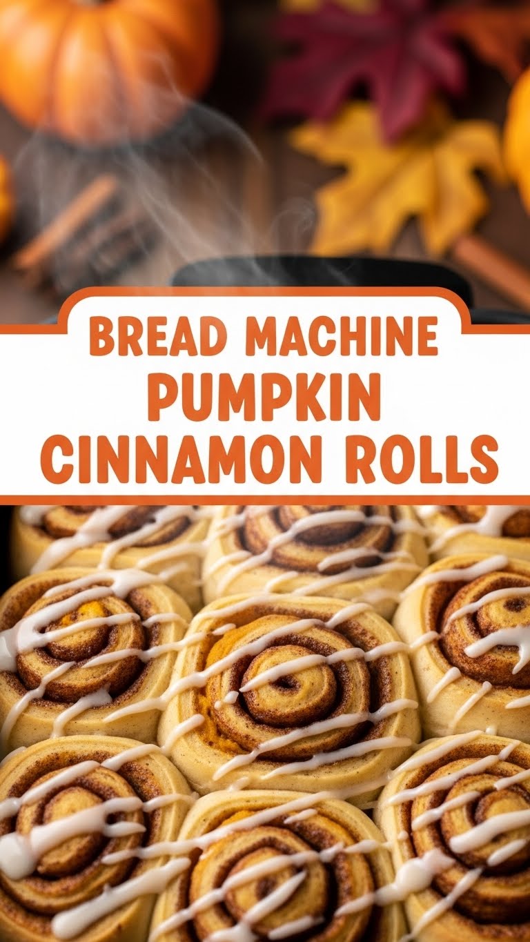 Bread Machine Pumpkin Cinnamon Rolls