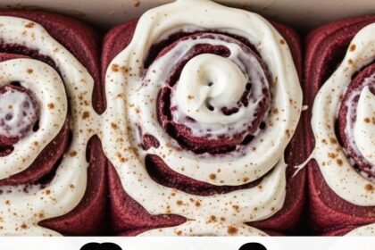 Homemade Red Velvet Cinnamon Rolls