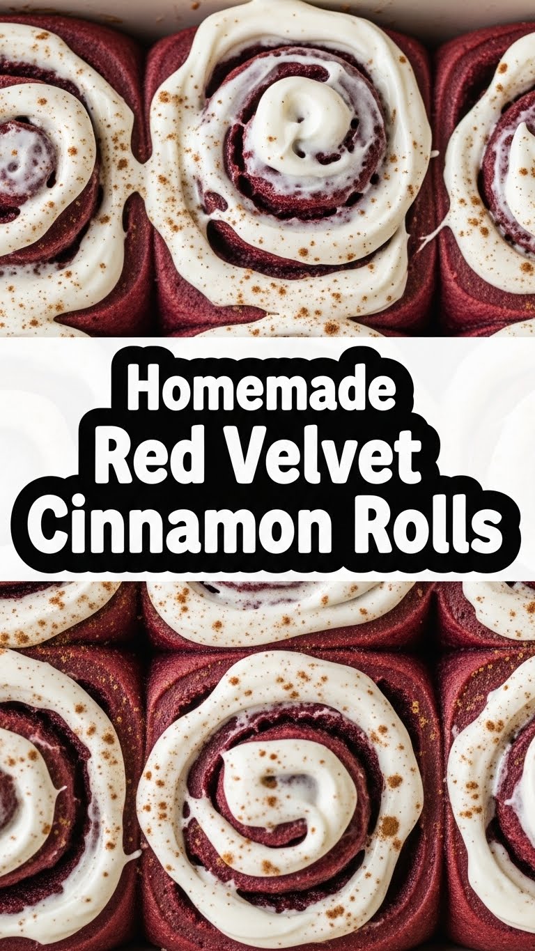 Homemade Red Velvet Cinnamon Rolls
