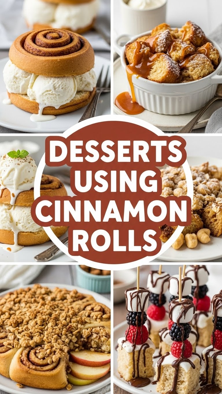 Deserts Using Cinnamon Rolls