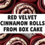 Red Velvet Cinnamon Rolls From Box Cake