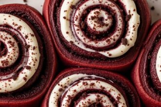 Red Velvet Cinnamon Rolls From Box Cake