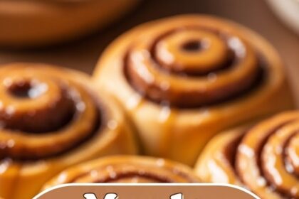 Maple Bourbon Cinnamon Rolls